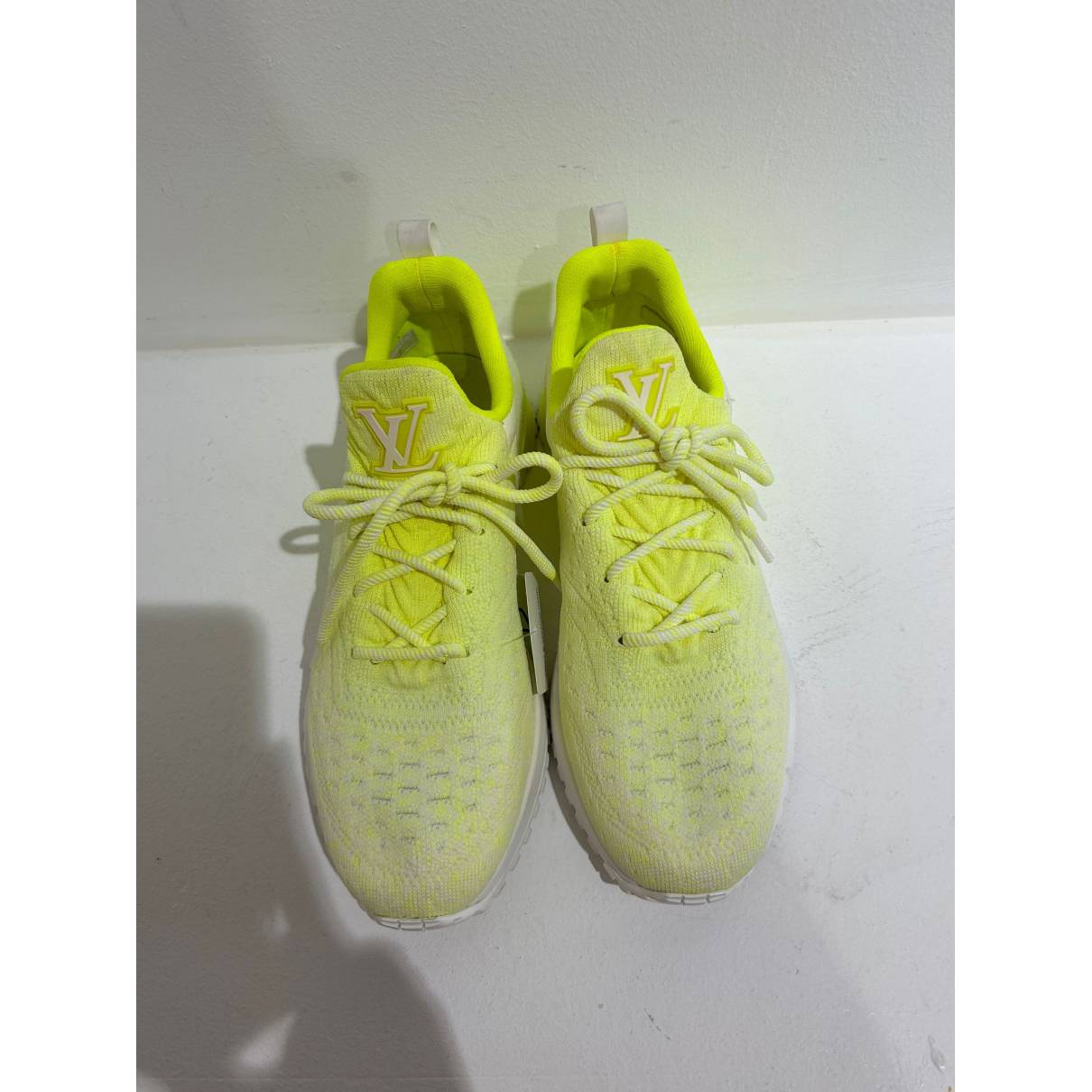 V.n.r cloth low trainers Louis Vuitton Yellow size 42 EU in Cloth