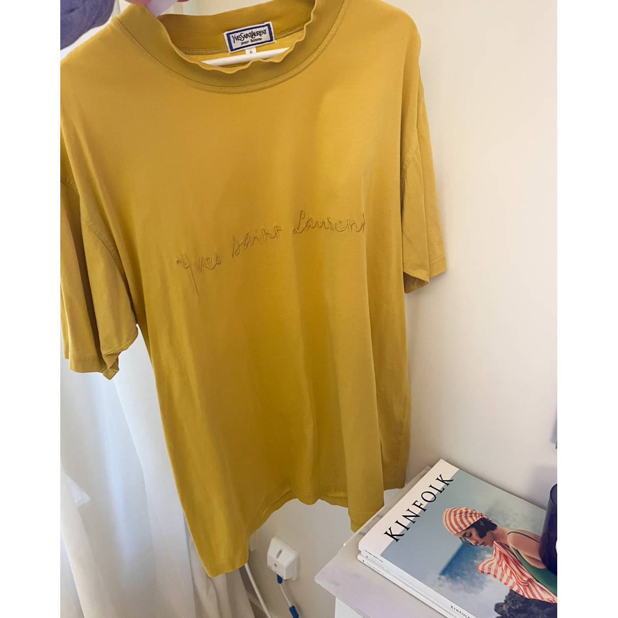 T-shirt Yves Saint Laurent Yellow size 5 0 - 6 in Cotton - 23298793