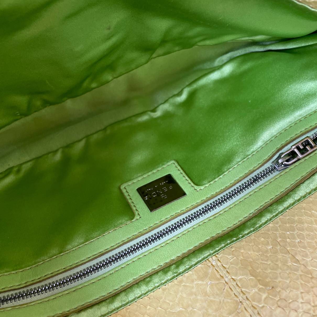 Baguette python handbag Fendi - Vintage