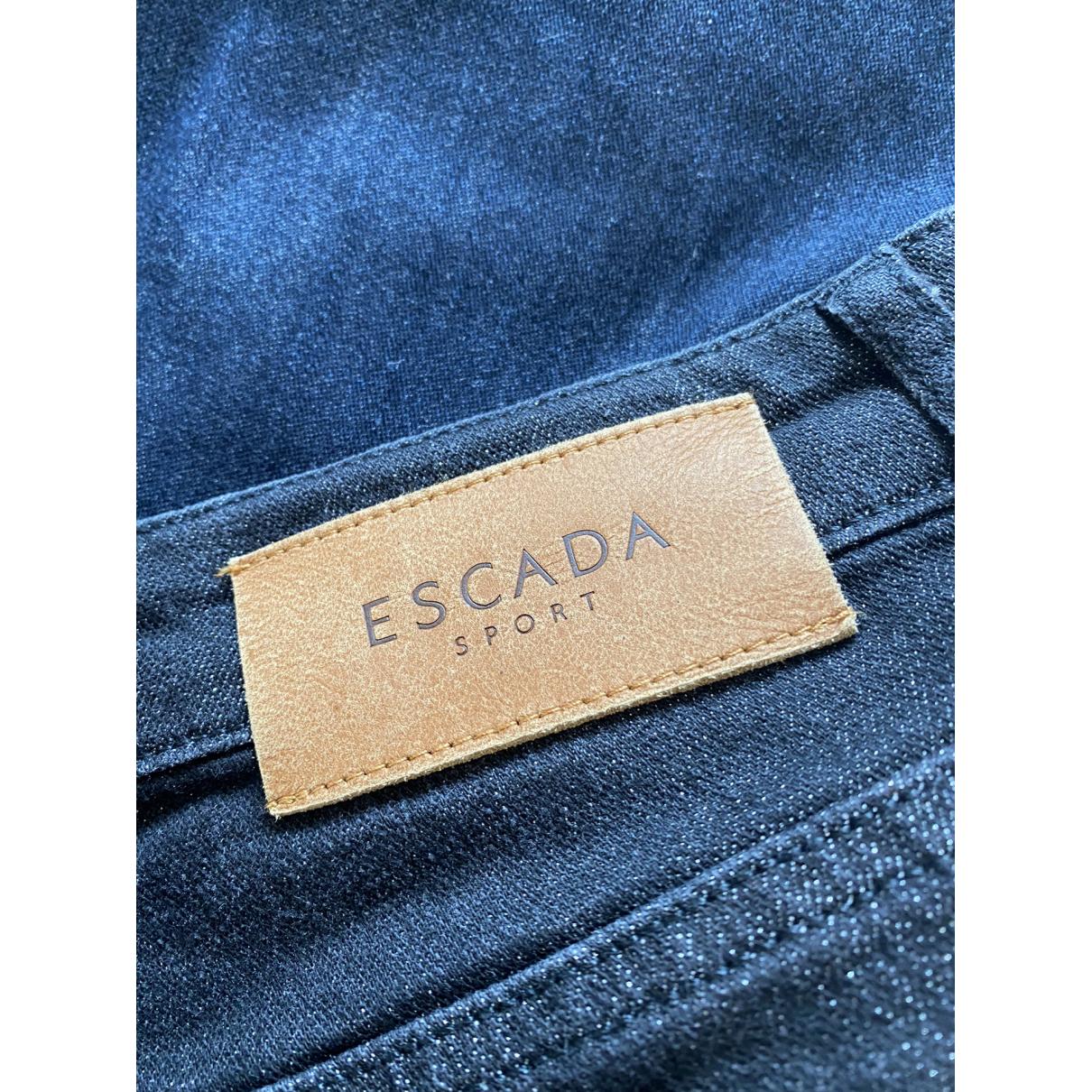Straight jeans Escada Black size 34 FR in Cotton - 22434555