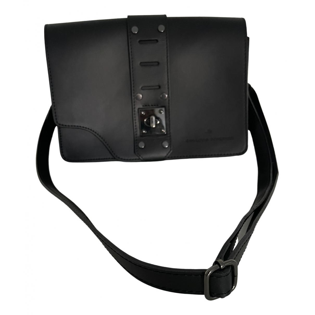 Leather handbag Jean-Louis Scherrer Black in Leather - 21968494
