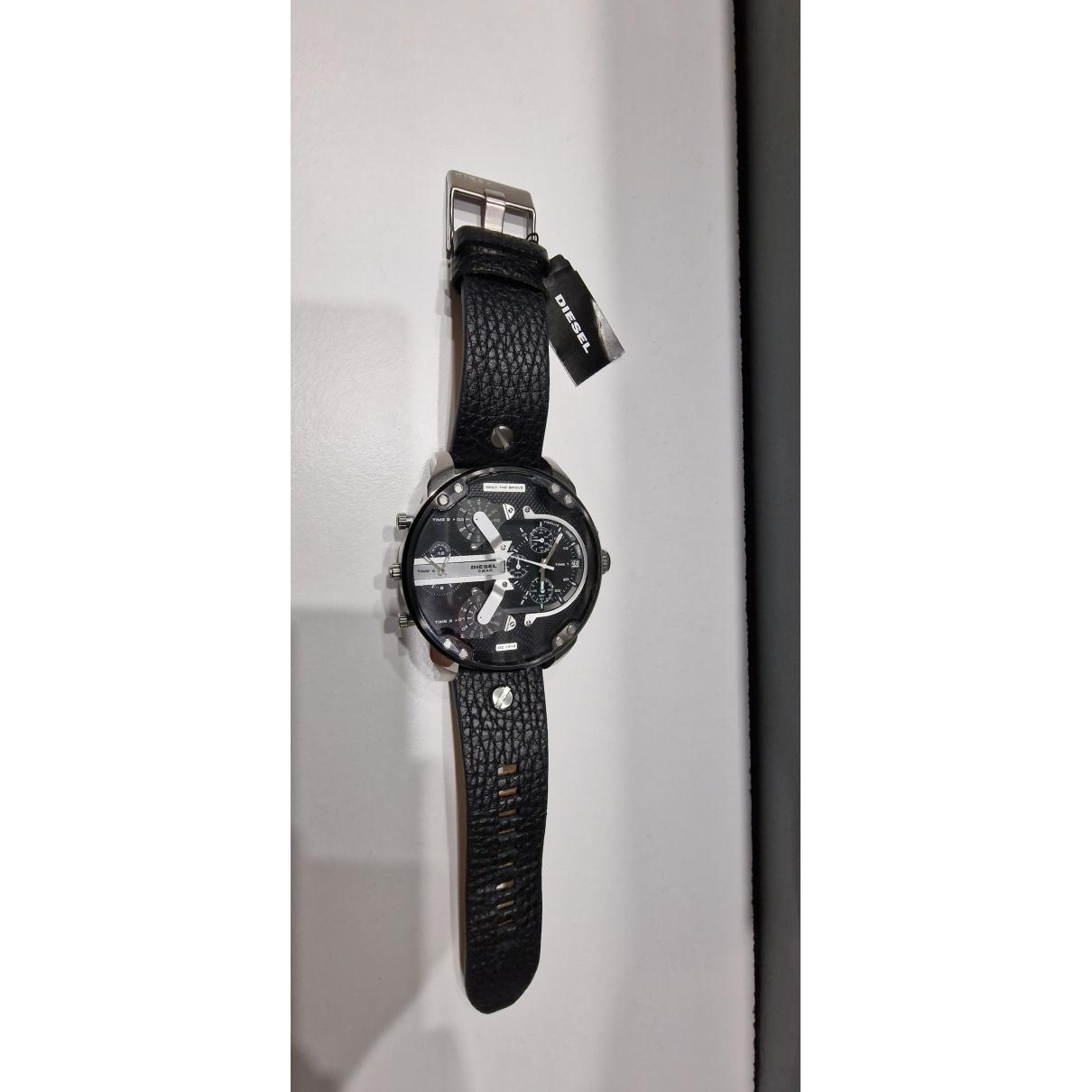 Black 32015909 - Steel Watch in Diesel