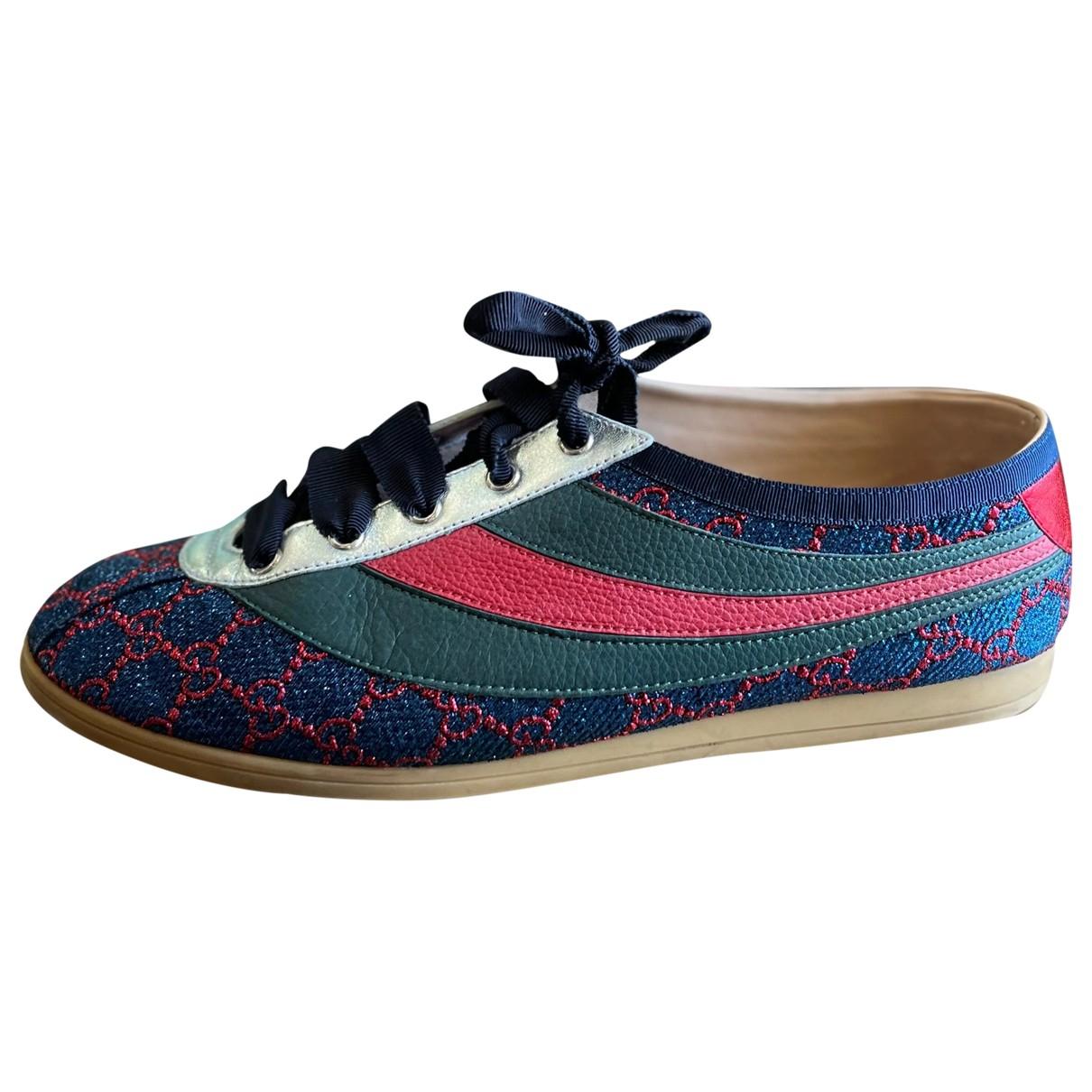 Falacer leather low trainers Gucci