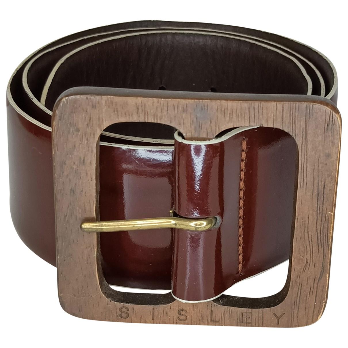 Patent leather belt SISLEY