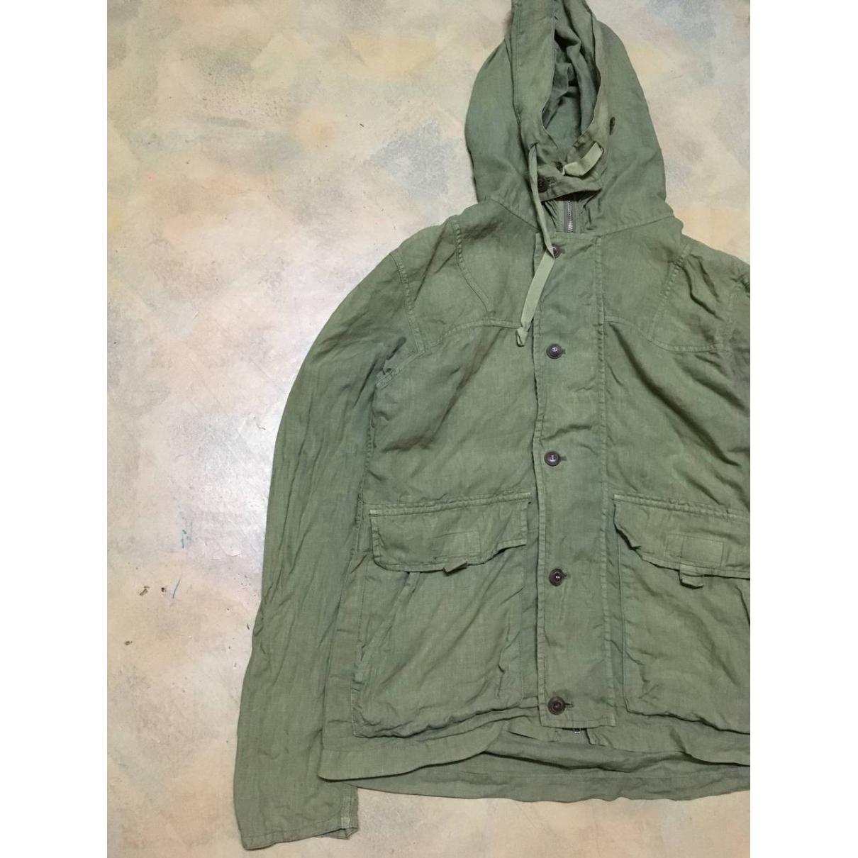 Linen jacket Journal Standard Green size L International in Linen
