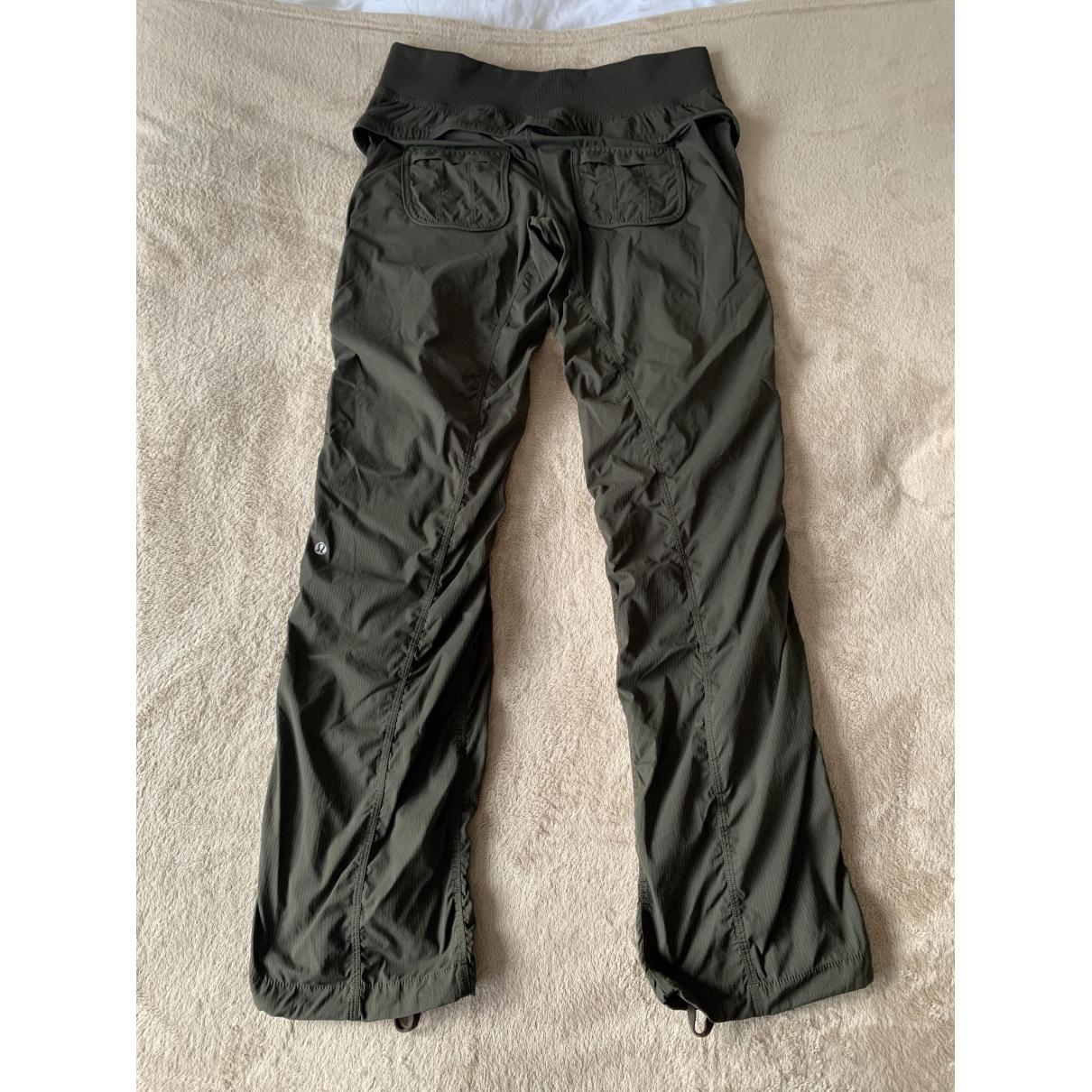 Trousers Lululemon Green size 14-16 US in Polyester - 28198582