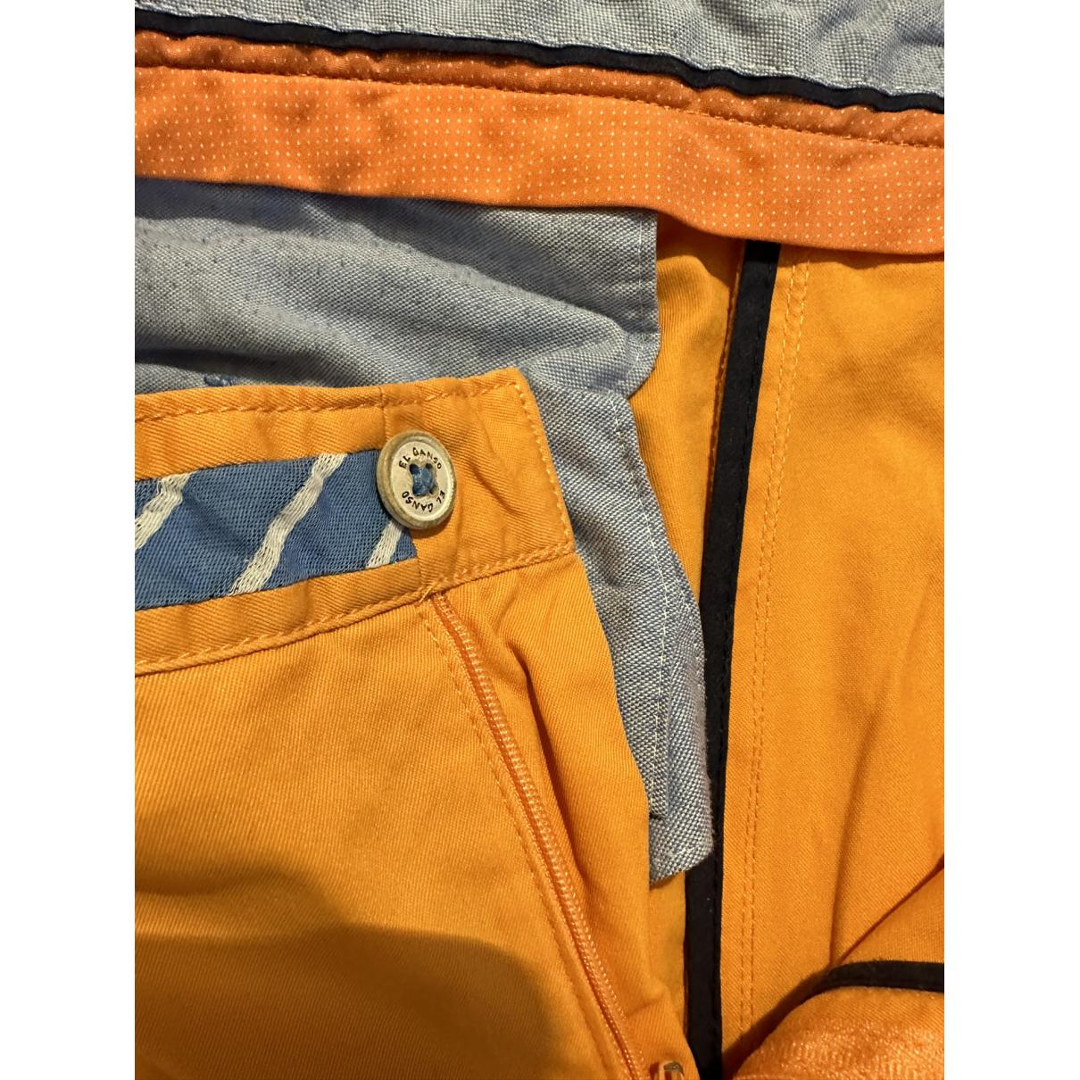 Pantalon EL GANSO Orange taille M International en Coton - 30202419