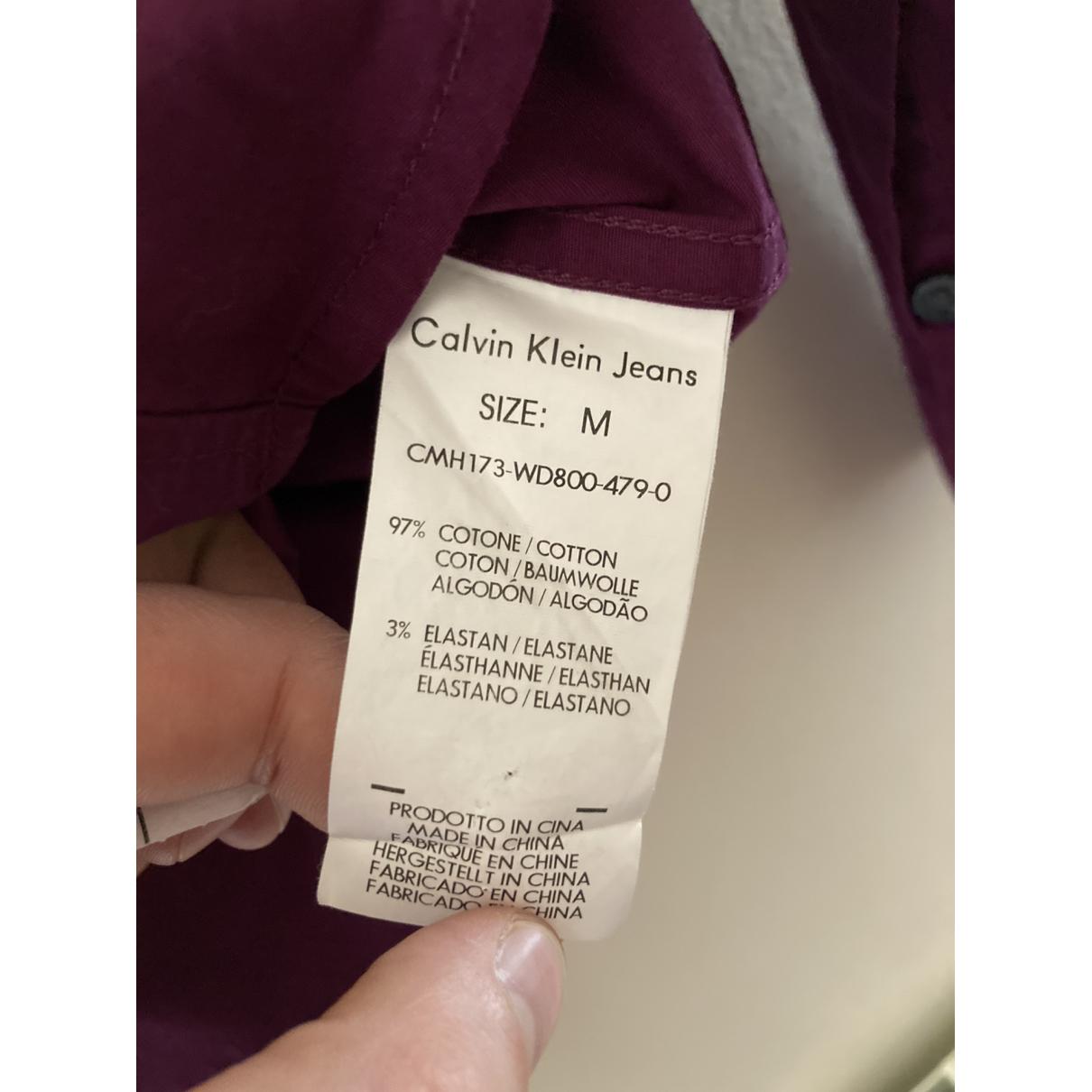 Shirt CALVIN KLEIN JEANS Purple size M International in Cotton