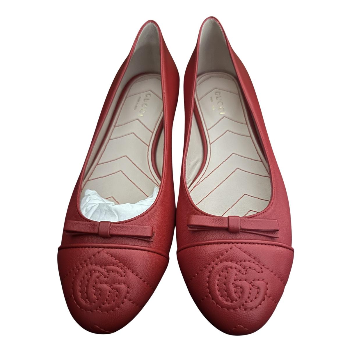 Marmont leather ballet flats Gucci