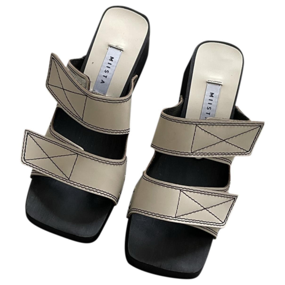 Leather mules & clogs Free Lance Black size 36 EU in Leather - 36140025