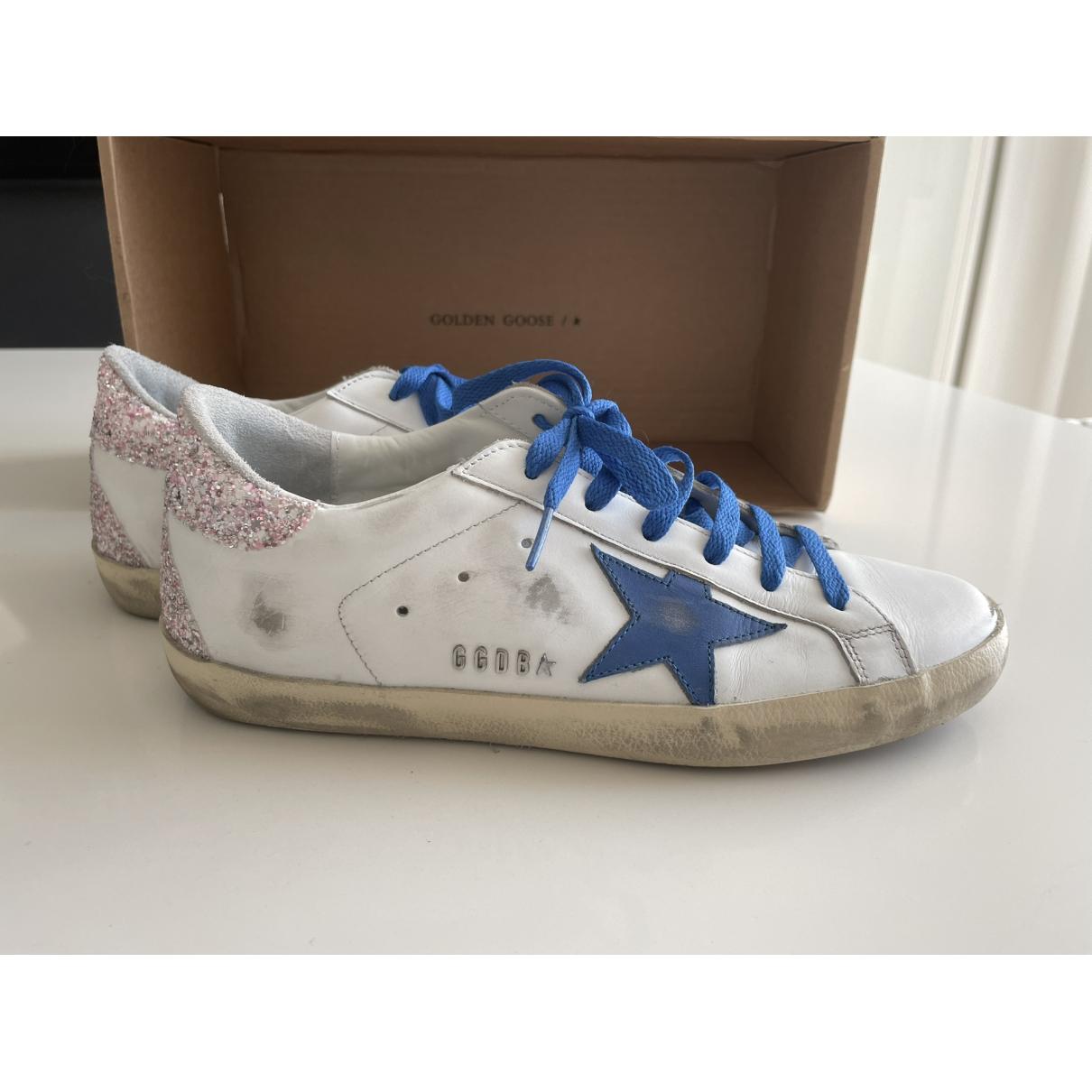 Superstar leather trainers Golden Goose White size 40 EU in Leather -  28623539