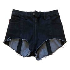 KENDALL + KYLIE Black Cotton - elasthane Shorts