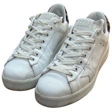 GOLDEN GOOSE Pure Star leather trainers
