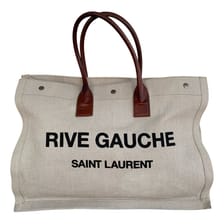 Rive Gauche linen tote Saint Laurent