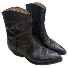 Fall Winter 2020 leather western boots Sandro