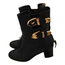 Leather ankle boots Moschino Cheap And Chic