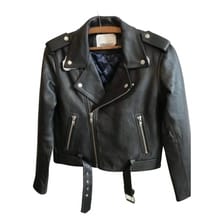 Spring Summer 2020 leather biker jacket Ganni