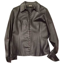 Leather biker jacket Thes & Thes