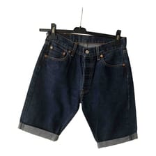 Blue Cotton Shorts 501 Levi's