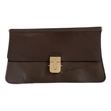 Leather clutch bag French Connection