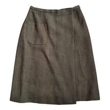Tweed mid-length skirt Hermès
