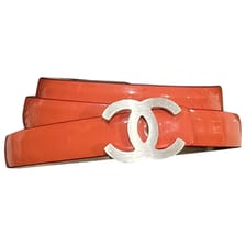 Patent leather belt Chanel