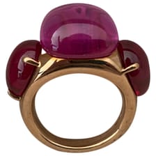 Rouge Passion yellow gold ring Pomellato