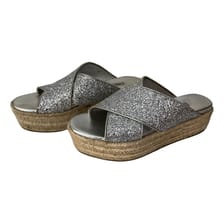 Glitter sandals Miu Miu