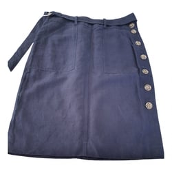 Linen Mid-length Skirt