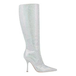 Silver Cloth Boots