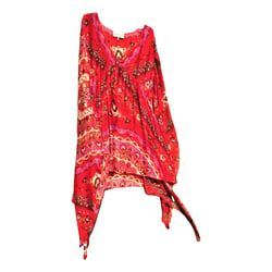 Red Silk Mid-length Dress