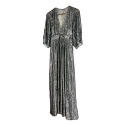 Silver Embellished Maxi Dress