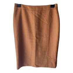 Camel Wool Skirt Suit