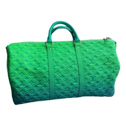 Green Keepall Exotic Leathers Travel Bag