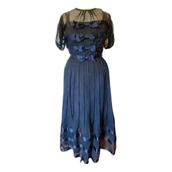 Black Silk Mid-length Dress