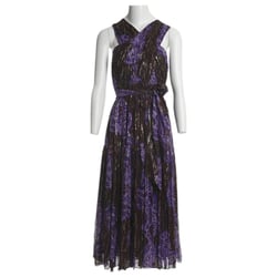 Purple Silk Maxi Dress