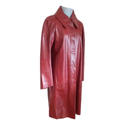 Burgundy Leather Coat