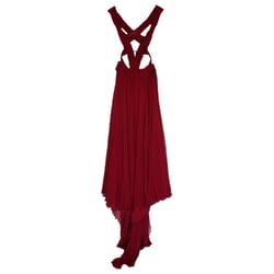 Red Silk Maxi Dress