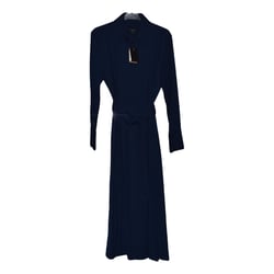 Blue Wool Mid-length Dress