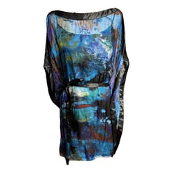 Anthracite Silk Mid-length Dress