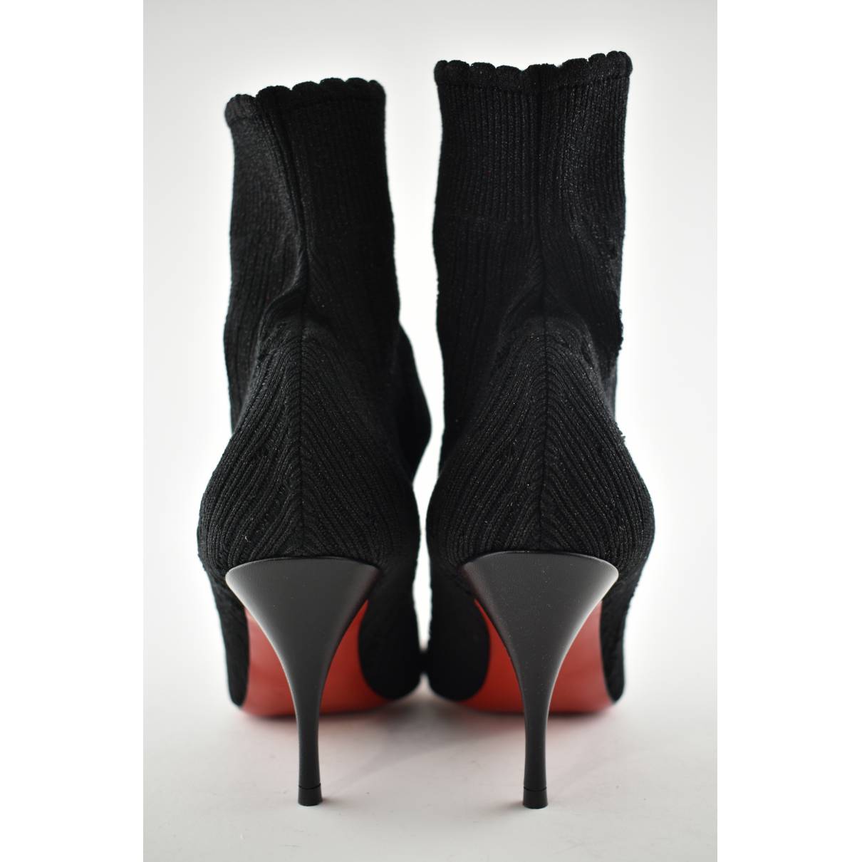 Leather ankle boots Christian Louboutin Black size 36.5 EU in Leather -