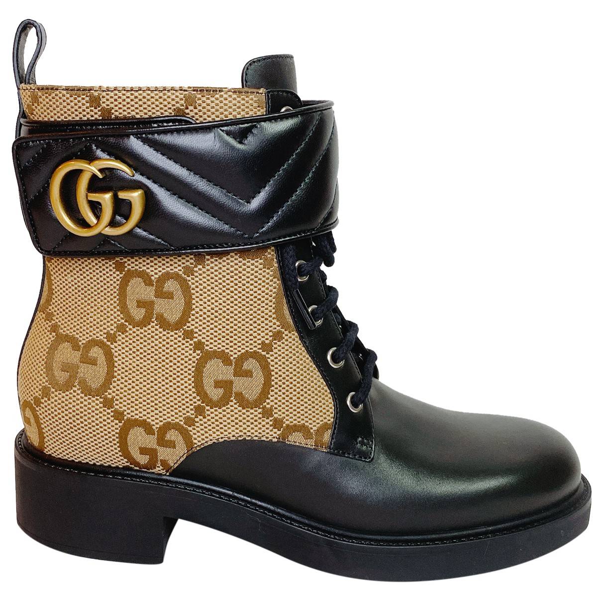 Leather biker boots Gucci
