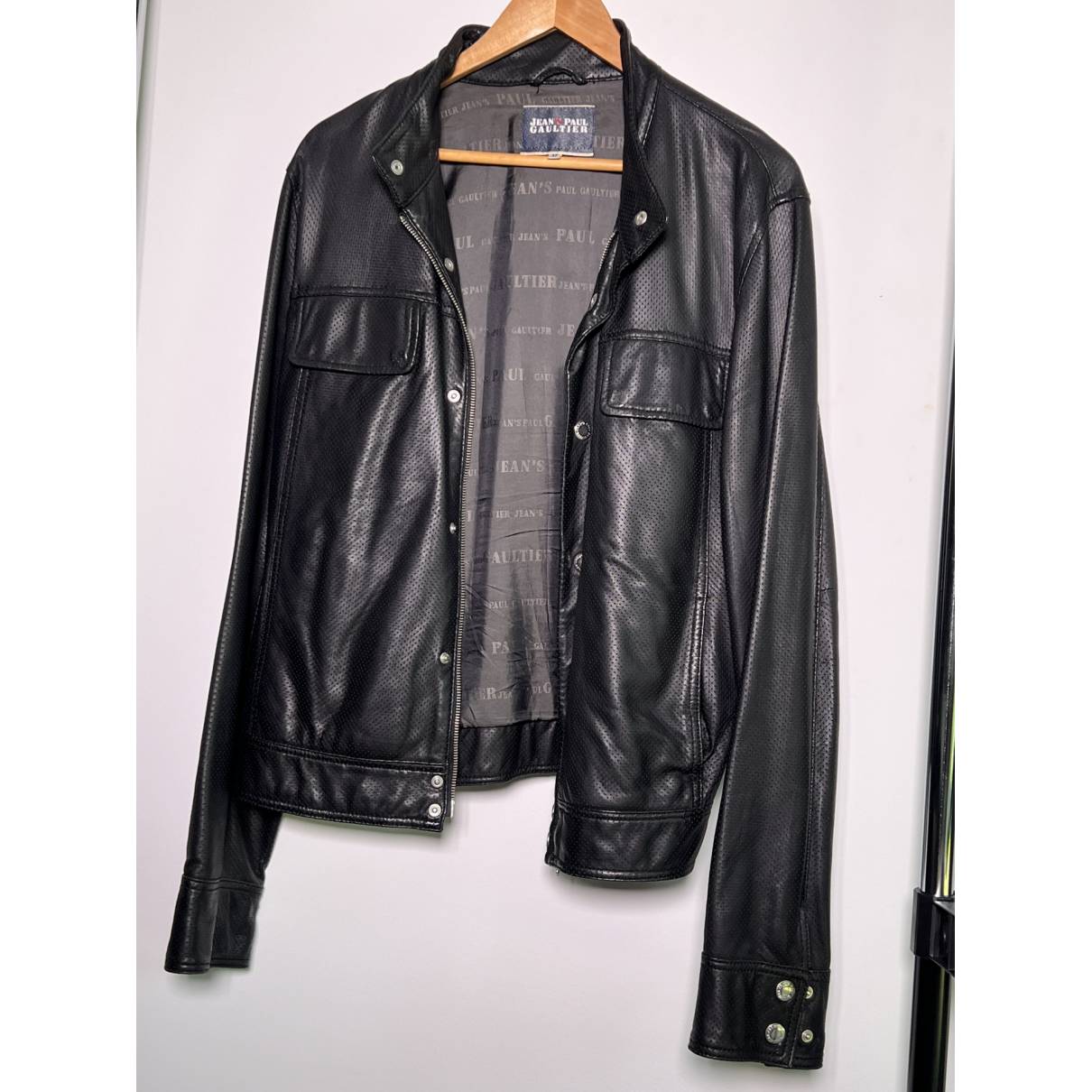 Leather jacket Jean Paul Gaultier Black size 50 IT in Leather