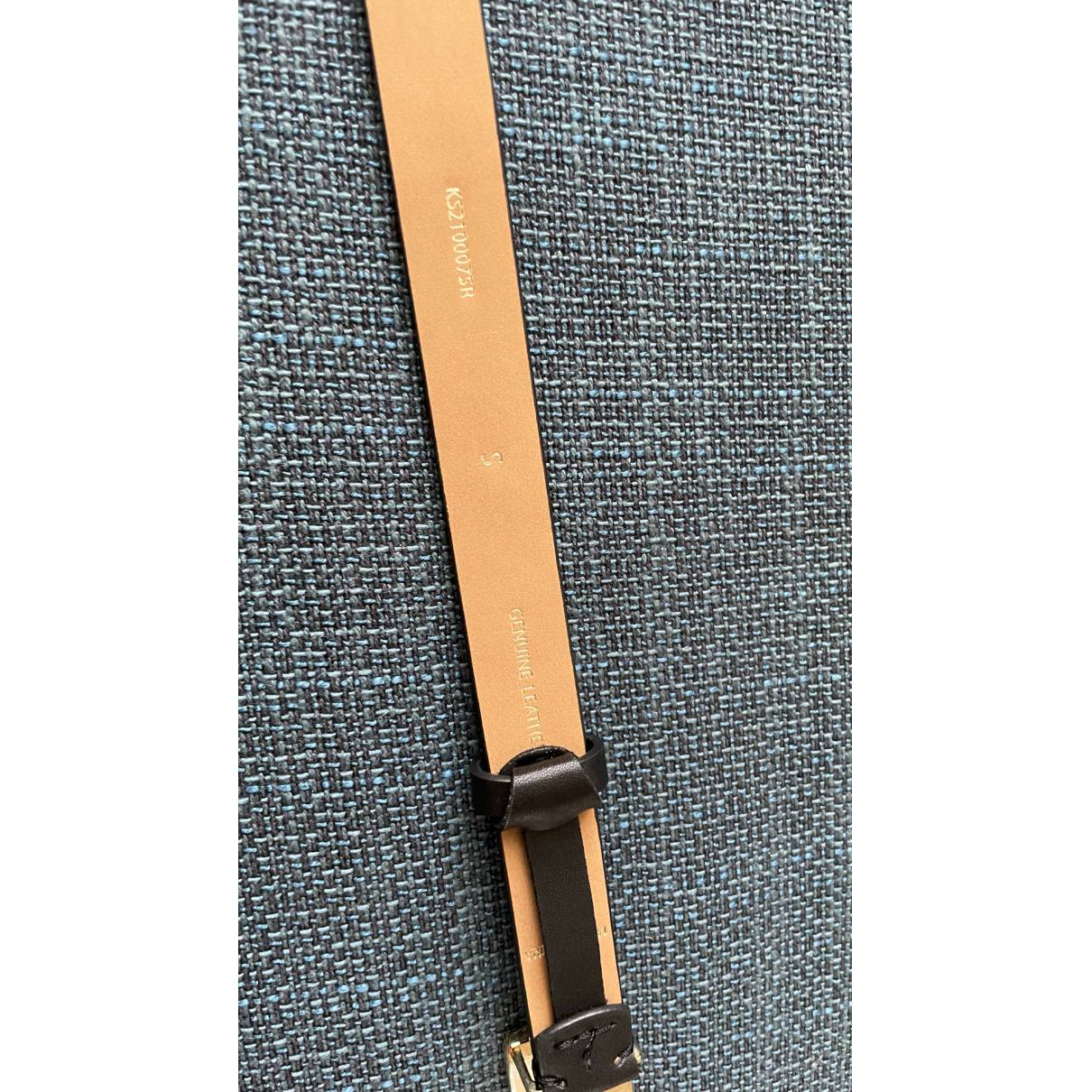 Leather belt Kate Spade Black size S International in Leather - 17520407