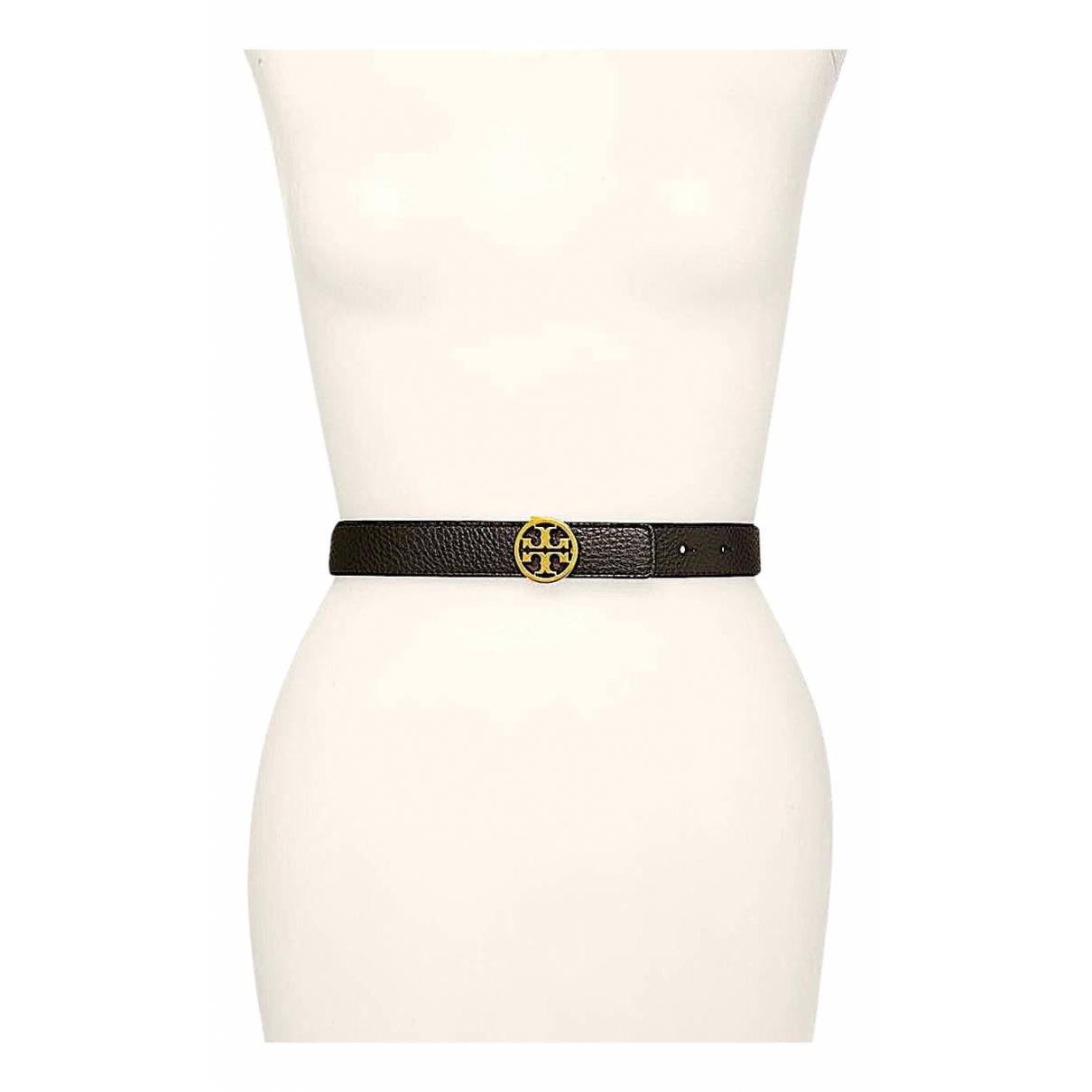 Leather belt Tory Burch Black size Not specified International in Leather -  24976146