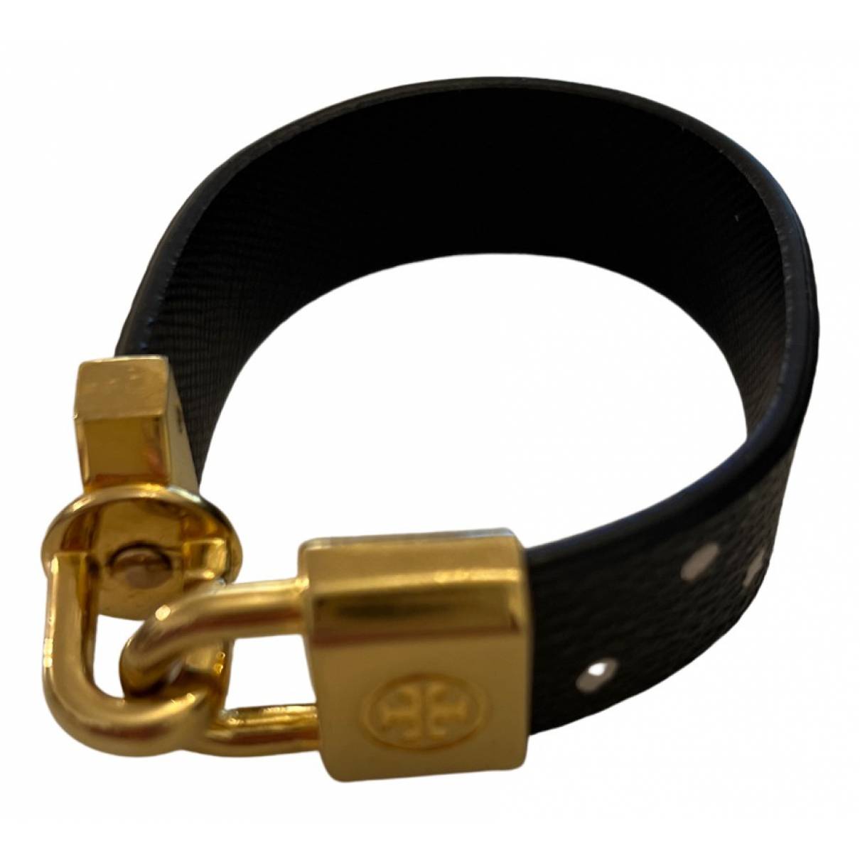 Leather bracelet Tory Burch Black in Leather - 20308854
