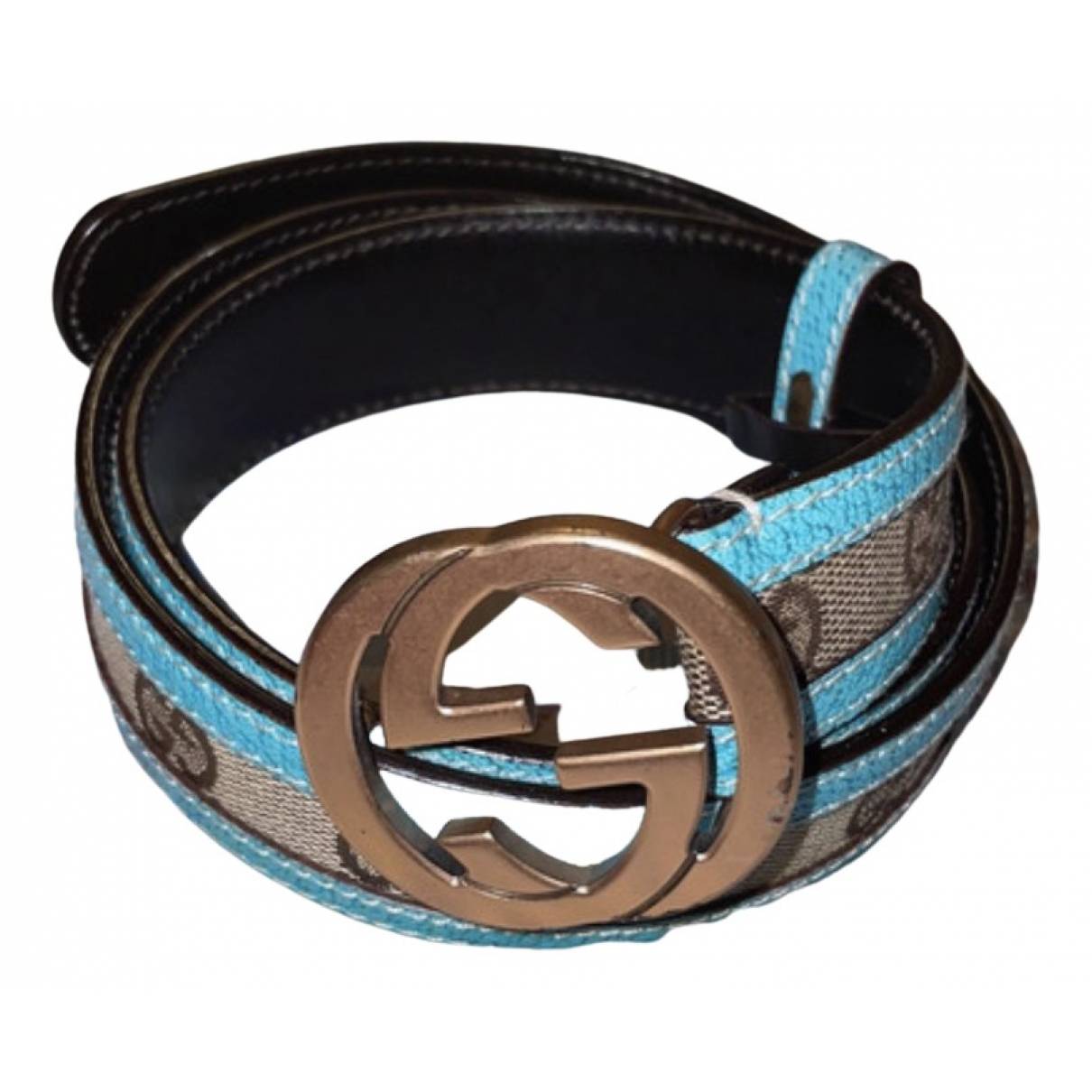GG Buckle cloth belt Gucci - Vintage