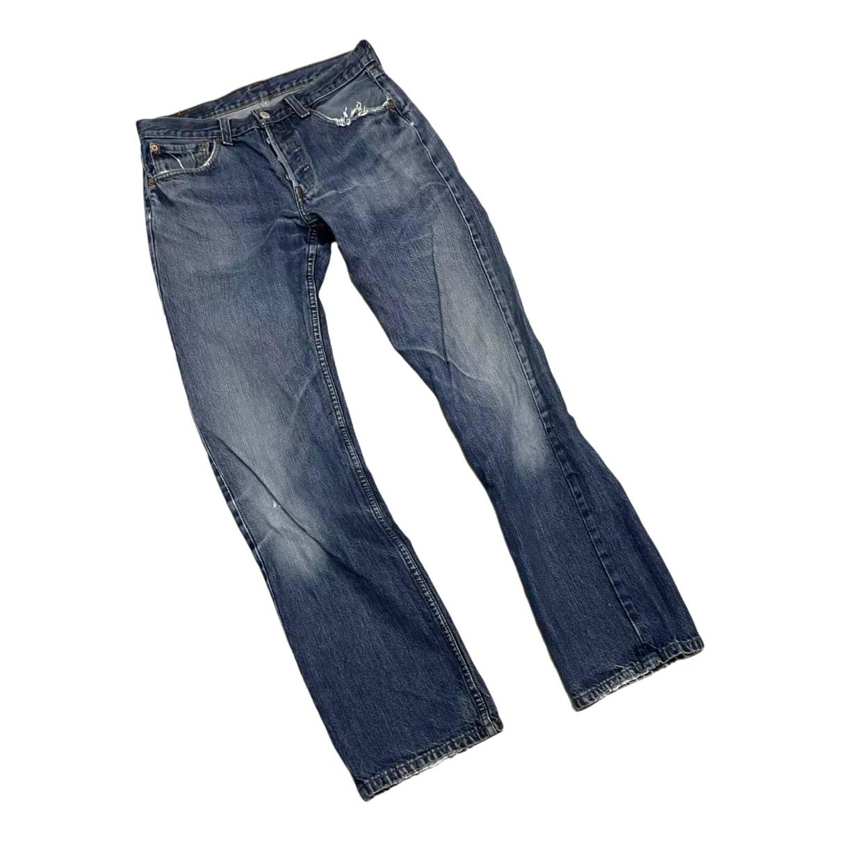 501 straight jeans Levi's Blue size 32 US in Cotton - 29760440
