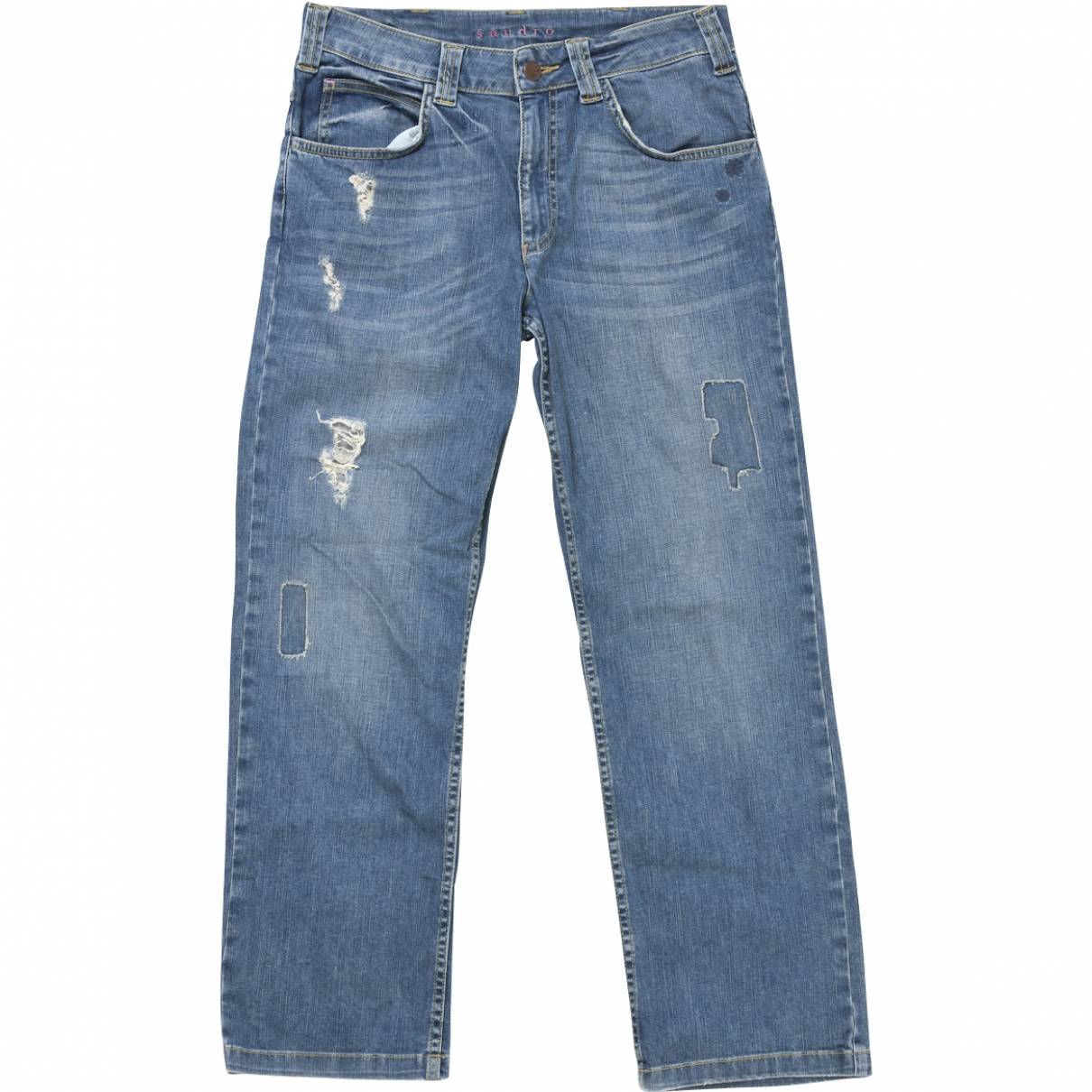 JEANS WITH A WORN EFFECT AND 5 POCKETS Sandro