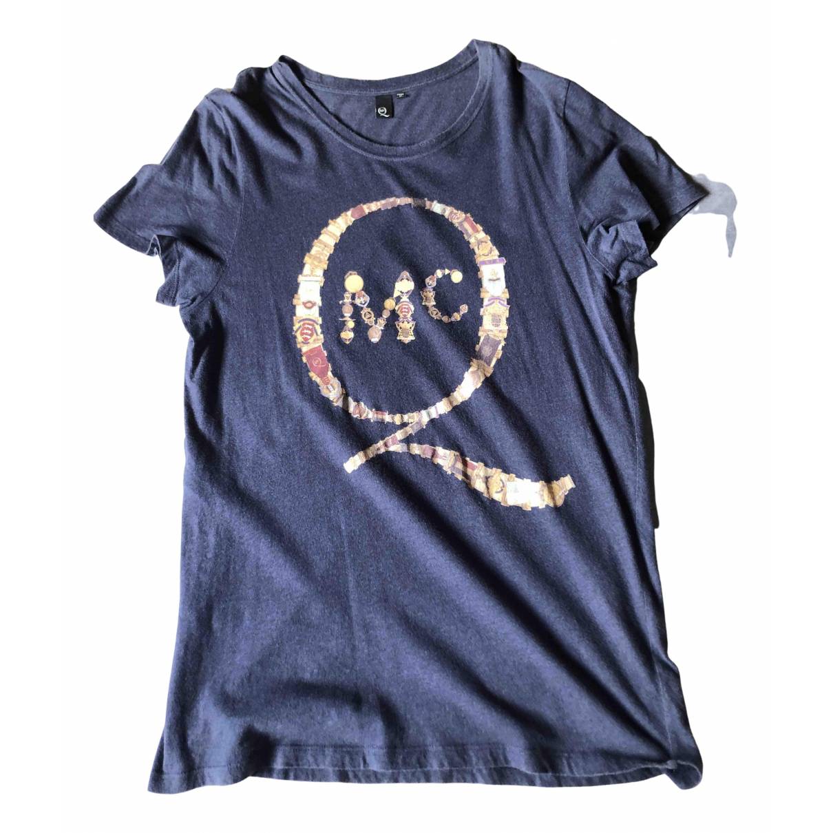 Blue Cotton T-shirt Mcq